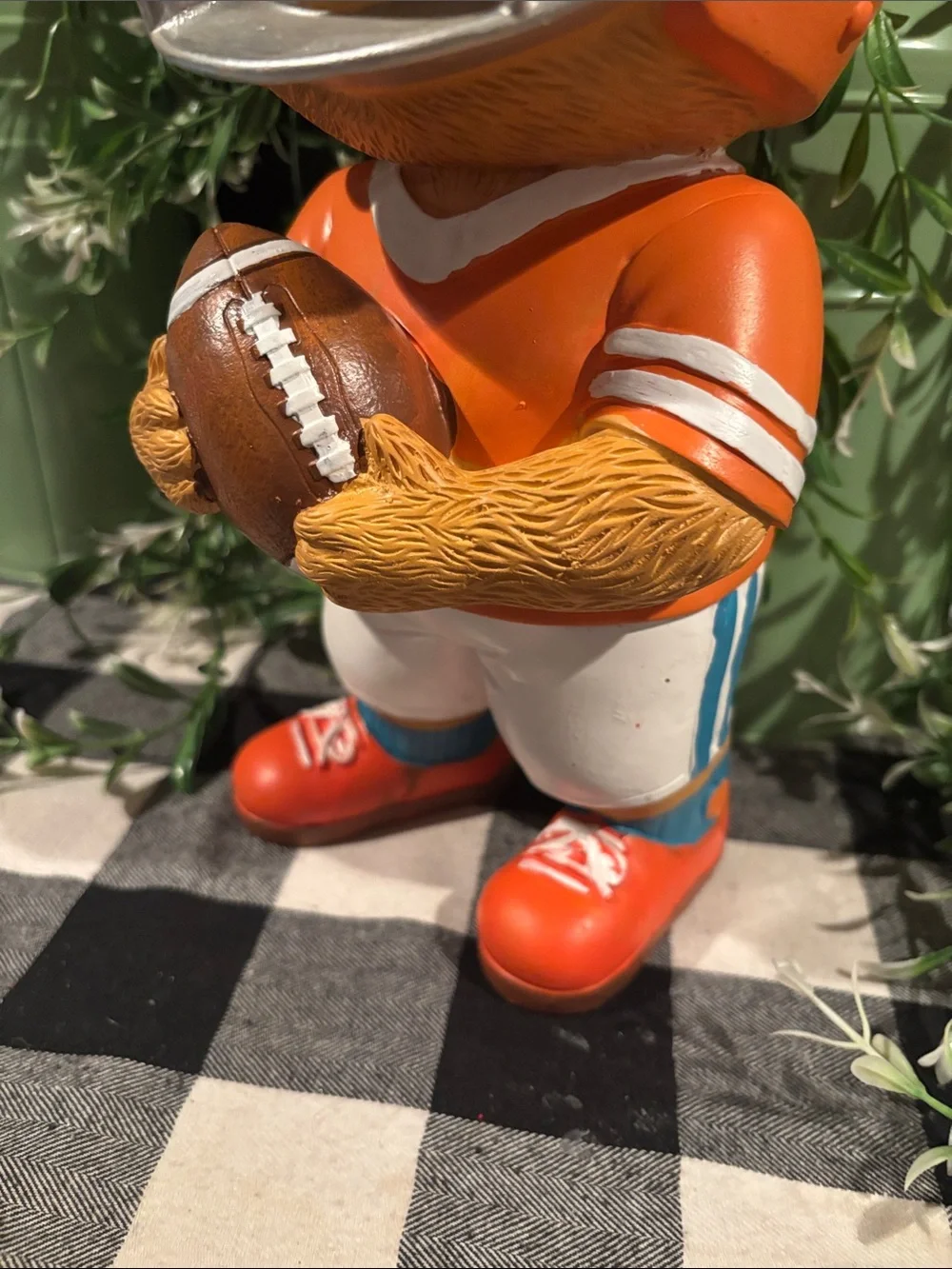 Football Bear Figurine